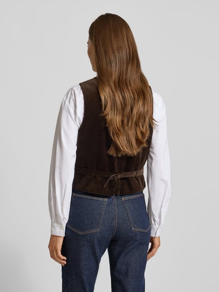 Polo Ralph Lauren Regular Fit Weste mit Leistentaschen Schoko 5
