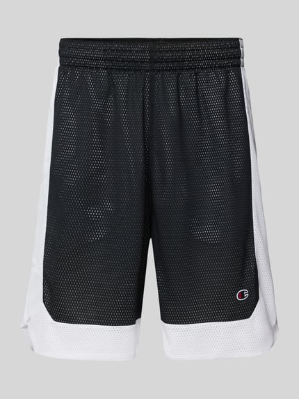 Champion Loose Fit Shorts mit Logo-Badge Black 2