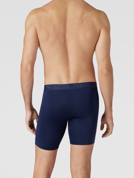 PUMA Boxershorts mit elastischem Logo-Bund im 2er-Pack Modell 'Sport' Blau 4