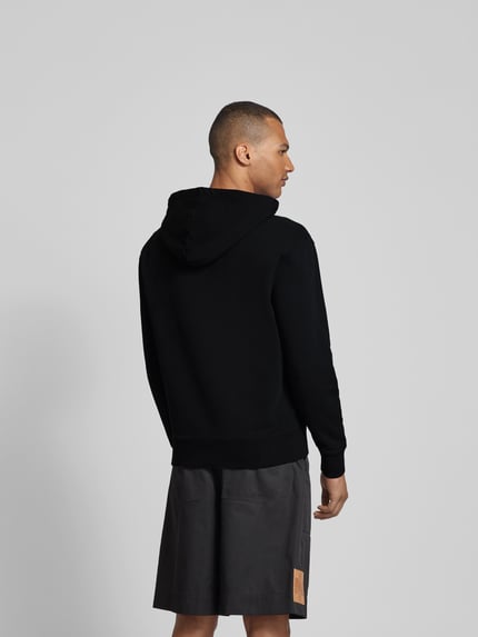 MAISON KITSUNÉ Bluza z kapturem z wyhaftowanym logo Czarny 5