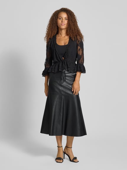 Bardot Midirock mit französischen Eingrifftaschen Modell 'KINDRA' Black 1