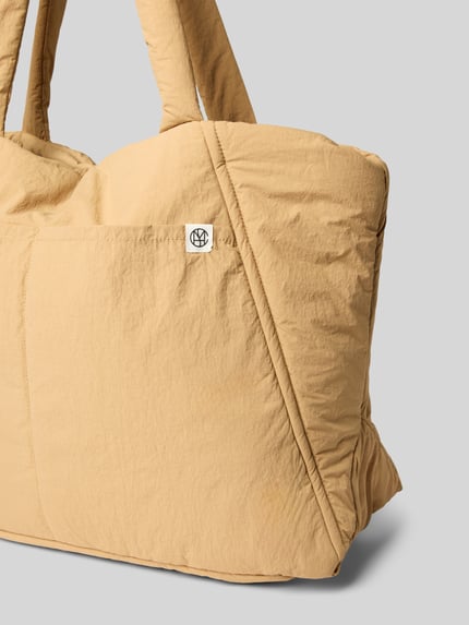 MSCH Copenhagen Shopper mit Label-Detail Modell 'SIRIA SASJA' Beige 3