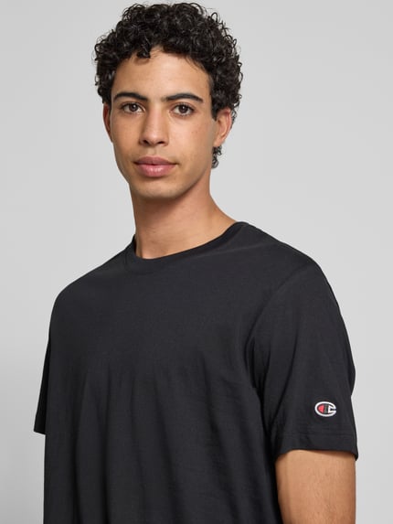 Champion T-Shirt mit Logo-Badge im 2er-Pack Hellgrau Melange 3