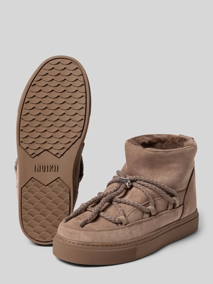 INUIKII Snow Boots aus Leder Modell 'CLASSIC LOW' Taupe 4