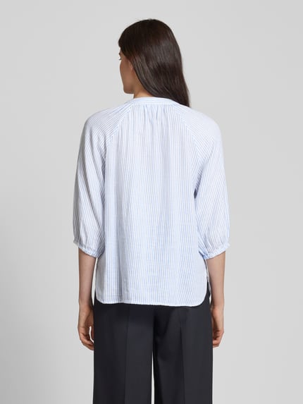 Selected Bluzka o kroju regular fit z dekoltem w serek model ‘ALBERTA’ Jasnoniebieski 5