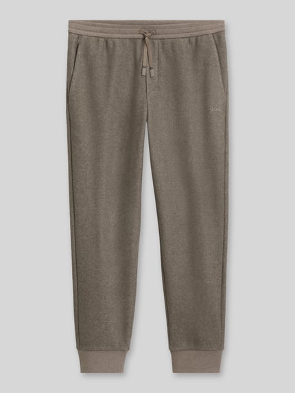 BOSS Green Regular Fit Sweathose mit Logo-Prägung Mittelbraun 2