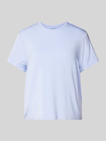 Calvin Klein Underwear T-shirt z okrągłym dekoltem model 'ULTRA SOFT’ Jasnoniebieski 2