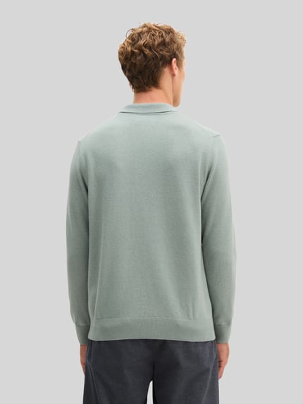 Marc O'Polo Sweter o kroju regular fit z mieszanki bawełny i żywej wełny Miętowy 5