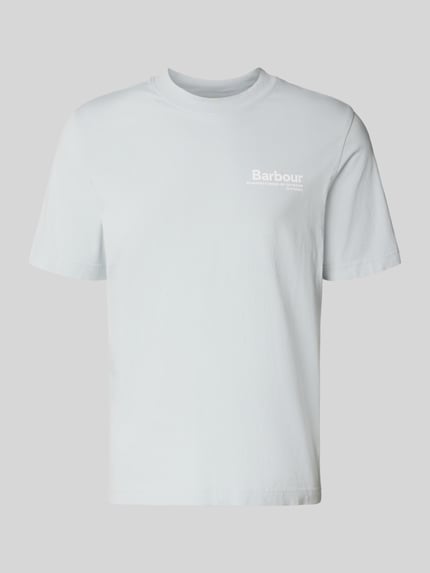 Barbour Relaxed Fit T-Shirt aus reiner Baumwolle Modell 'WILDFELL' Hellblau 2