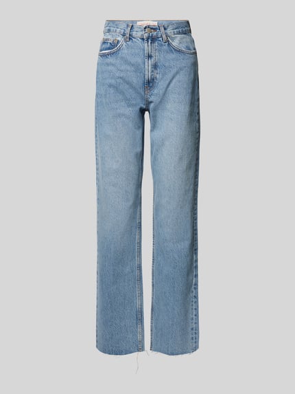 ONLY Straight Leg Jeans aus reiner Baumwolle Modell 'RILEY' Jeansblau 2