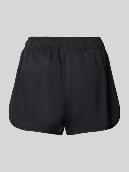 Productfoto, Badehose mit elastischem Bund van PUMA, recht pasvorm, elastische band, tunnelkoord, labelprint, effen zwart, gladde textuur