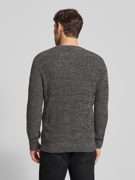 Tom Tailor Denim Relaxed Fit Strickpullover aus Baumwoll-Mix Anthrazit 5