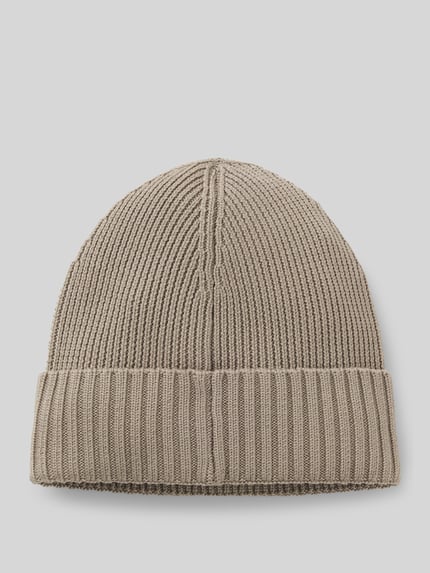 BOSS Mütze aus Wolle mit Logo-Patch Camel 2