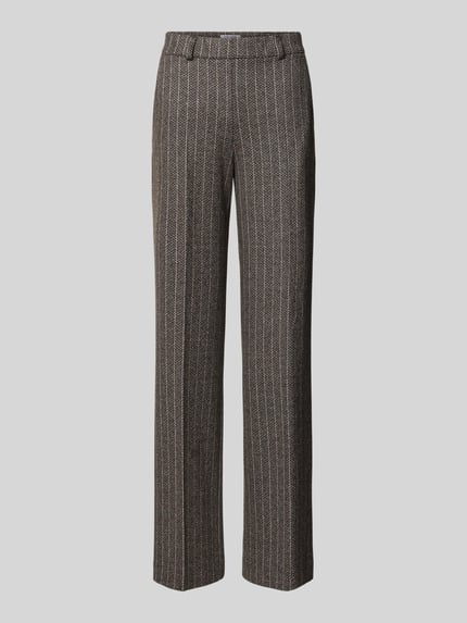Raphaela By Brax Regular Fit Hose mit Bundfalten Dunkelbraun 2