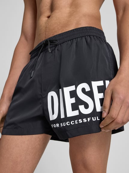 Diesel Zwembroek met elastische band Zwart - 3