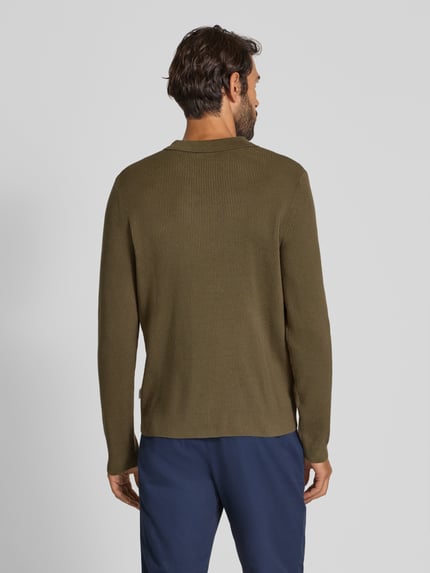 Lindbergh Relaxed Fit Pullover mit Strukturmuster Oliv 5