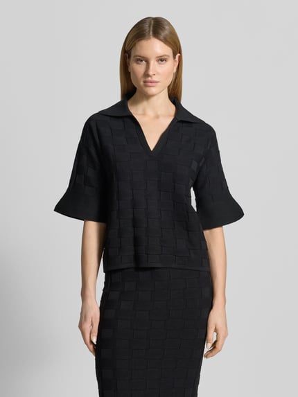BOSS regular fit poloshirt van viscosemix model 'Fapavero' Zwart - 4