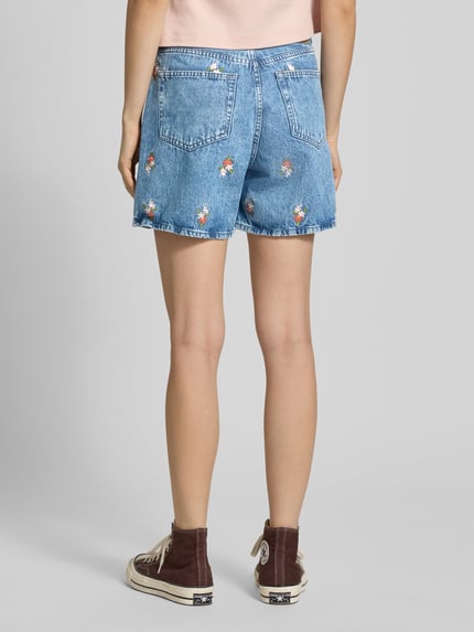 PIECES Regular Fit Jeansshorts aus reiner Baumwolle Modell 'SKY' Jeansblau 5