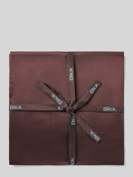 Produktfoto, Einstecktuch aus reiner zijde van Blick, heren pochet, vierkant, effen design, afgebiesde randen, gladde textuur