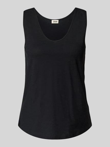 DRYKORN Top met bandjes en ronde hals, model 'SAIMI' Zwart - 2