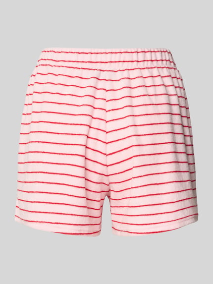 PIECES Regular Fit Shorts aus Baumwoll-Mix Modell 'KAY' Rosa 3