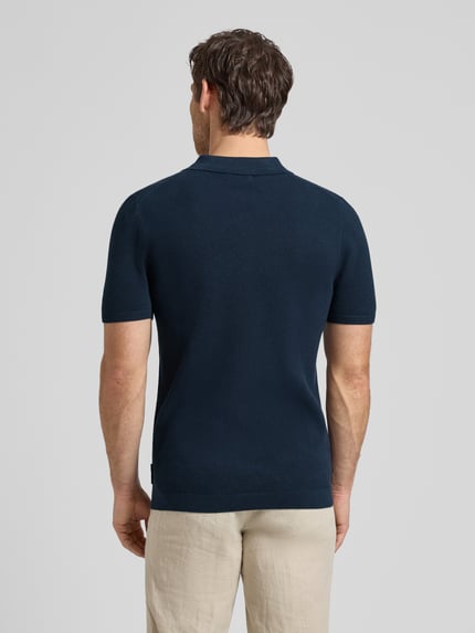 s.Oliver RED LABEL Regular Fit Poloshirt aus reiner Baumwolle Marine 5