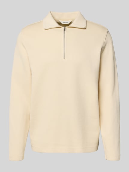 Selected Sweatshirt van katoenmix, model 'KEV' Ecru - 2