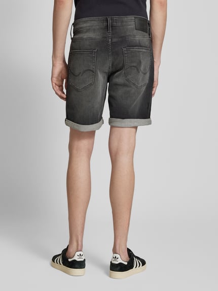 JACK & JONES Regular Fit Jeansshorts im 5-Pocket-Design Modell 'RICK' Dunkelgrau 5
