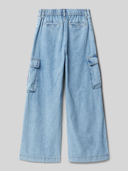 Blue Effect Flared jeans met opgestikte klepzakken Lichtblauw - 3