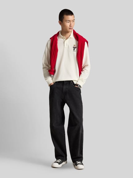 Polo Ralph Lauren Poloshirt mit Bären-Stickerei Offwhite 1
