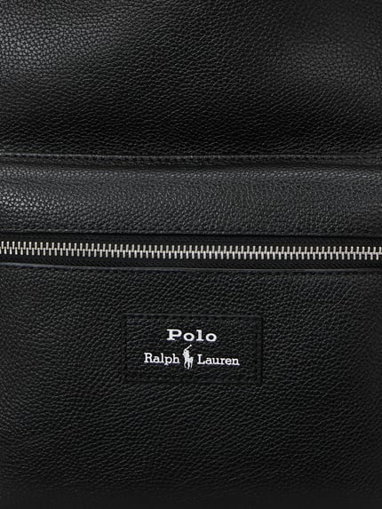 Polo Ralph Lauren Rucksack aus echtem Rindsleder Black 6