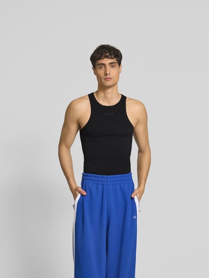 VETEMENTS Tanktop met labelstitching Zwart - 4
