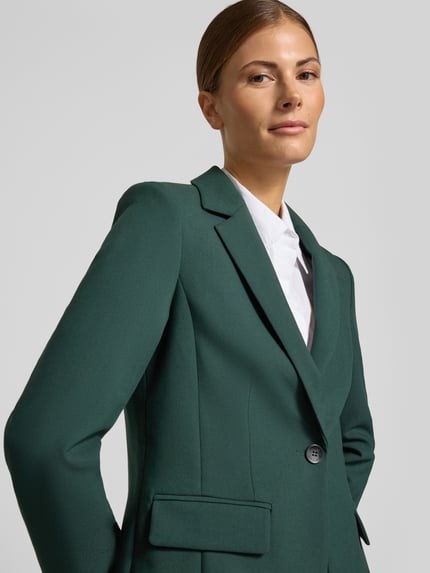 MORE & MORE żakiet o kroju slim fit z kieszeniami z patką Butelkowy zielony 3
