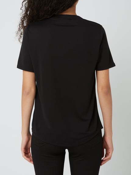 FREE/QUENT T-Shirt mit V-Ausschnitt Black 5