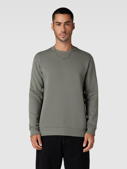 ONLY & SONS Regular Fit Sweatshirt aus Baumwoll-Mix Modell 'CERES' Hellgrau 4