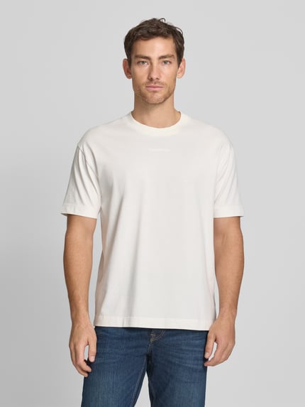 Marc O'Polo Relaxed Fit T-Shirt aus reiner Baumwolle Offwhite 4