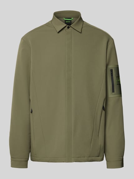 BOSS Green Kurtka funkcyjna Regular Fit z wodoodpornego materiału model „ST_EXPEDIT PADDED L” Ciemnozielony 2