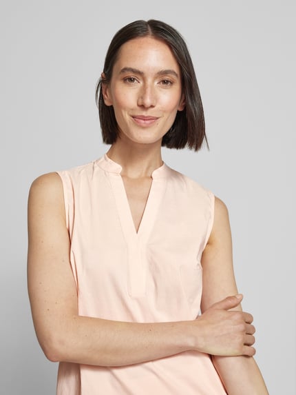 MORE & MORE Regular fit blousetop met V-hals Lichtroze - 3