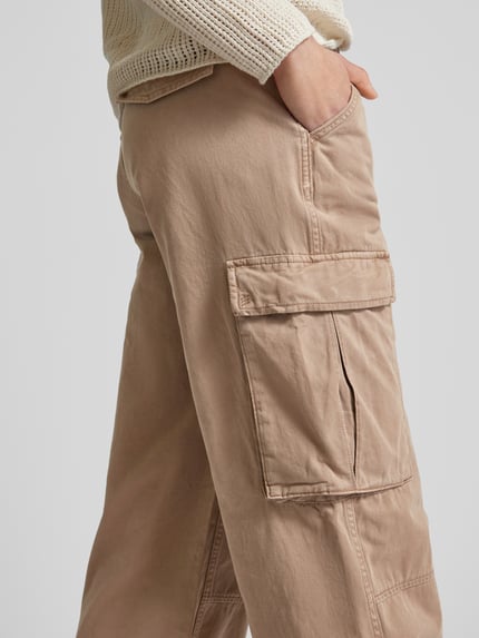 Silver Jeans Cargohose mit aufgesetzten Taschen Taupe 3