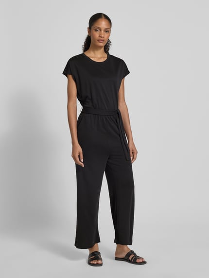 Jake*s Casual Jumpsuit mit Bindegürtel Black 1