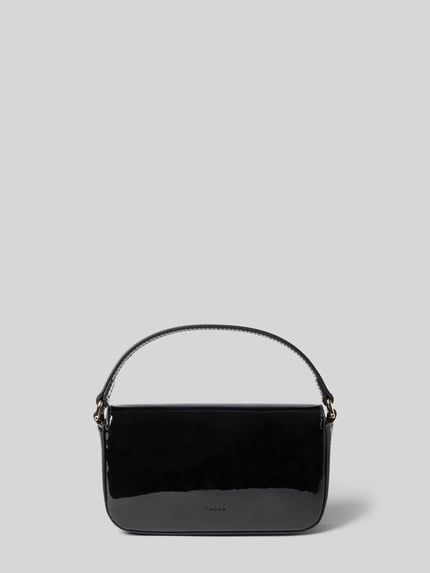 FURLA Clutch mit goldfarbenem Drehverschluss Modell 'IRIDE' Black 4