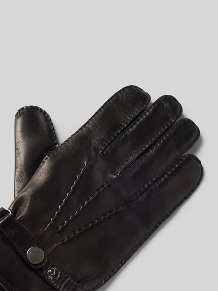 Hestra handschoenen van echt leer model 'Jake' Black - 3