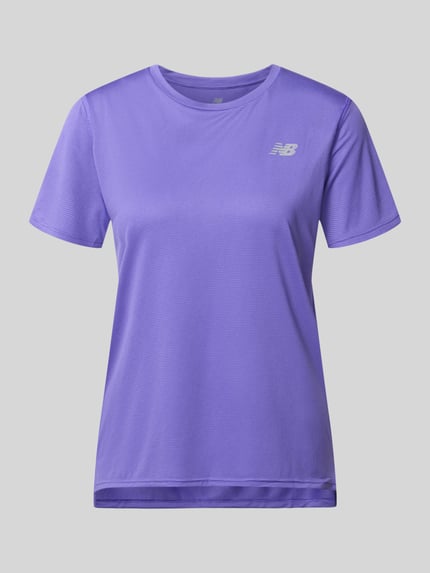 T-Shirt mit Logo und Rundhalsausschnitt Shop The Look MANNEQUINE