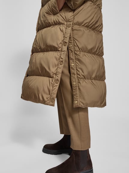 Weekend Max Mara Płaszcz puchowy o kroju regular fit z funkcją dwustronną model ‘NOVAK’ Orzechowy 3
