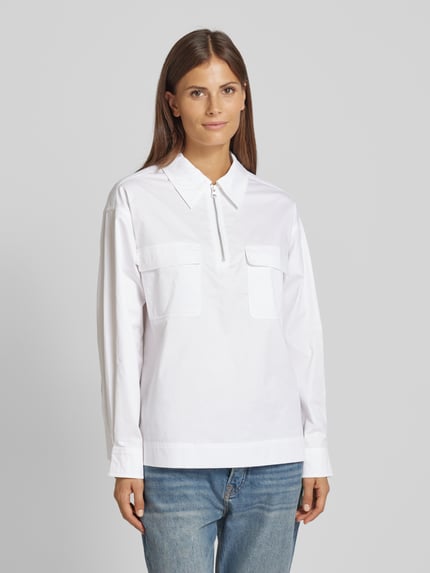 Scotch & Soda Bluse mit Brustpattentaschen Weiss 4