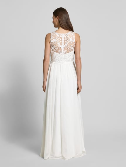 Laona Bruidsjurk met kant Offwhite - 5