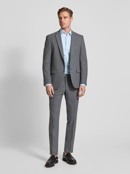 s.Oliver BLACK LABEL shaped fit zakelijk overhemd van katoenstretch Lichtblauw - 1