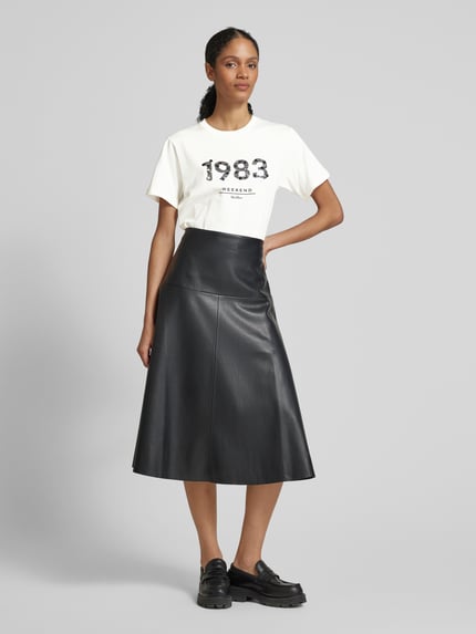 Weekend Max Mara Regular Fit T-Shirt aus reiner Baumwolle Weiss 1