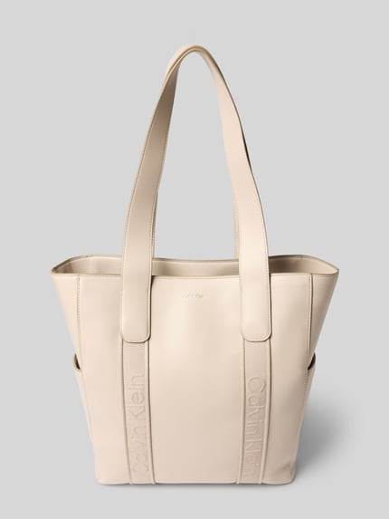 CK Calvin Klein Handtasche mit Label-Details Modell 'WEBBING' Beige 2