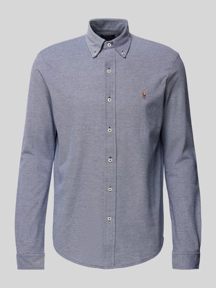 Polo Ralph Lauren Koszula casualowa o kroju regular fit z wyhaftowanym logo Granatowy 2